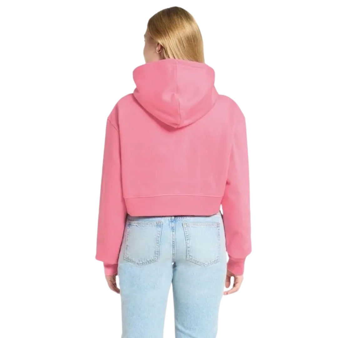 Jacquemus Womens Le Sweatshirt Court Pink Cropper Hoodie Cotton - Sma