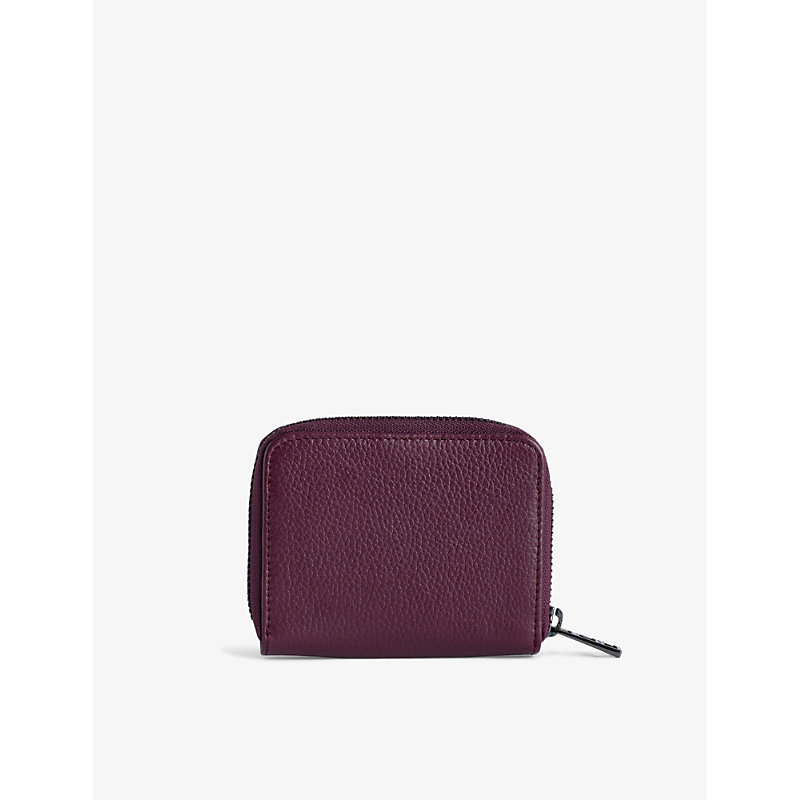 Womens Beyond ZV Mini Logo-plaque Leather Coin Purse 