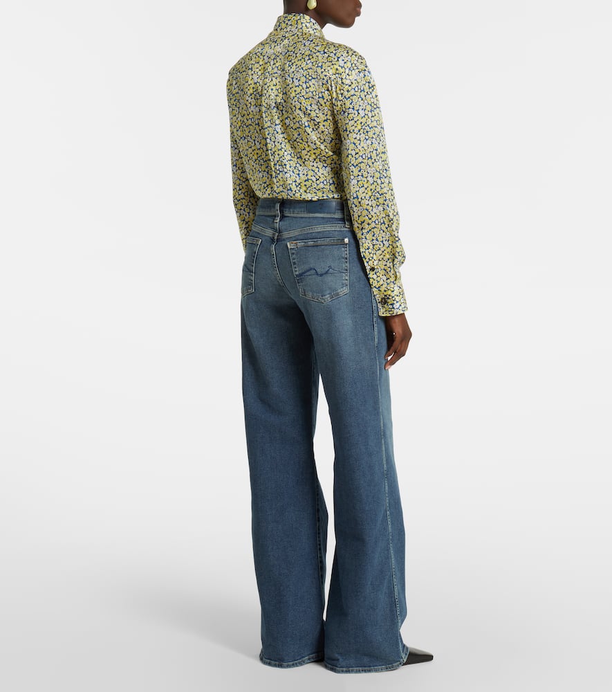 Luxe Vintage high-rise wide-leg jeans