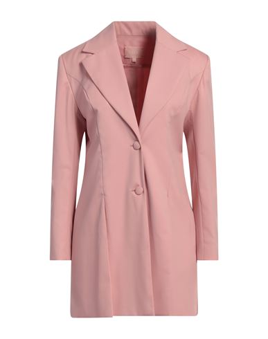 Liya Woman Blazer Pink Size 2 Wool, Acrylic
