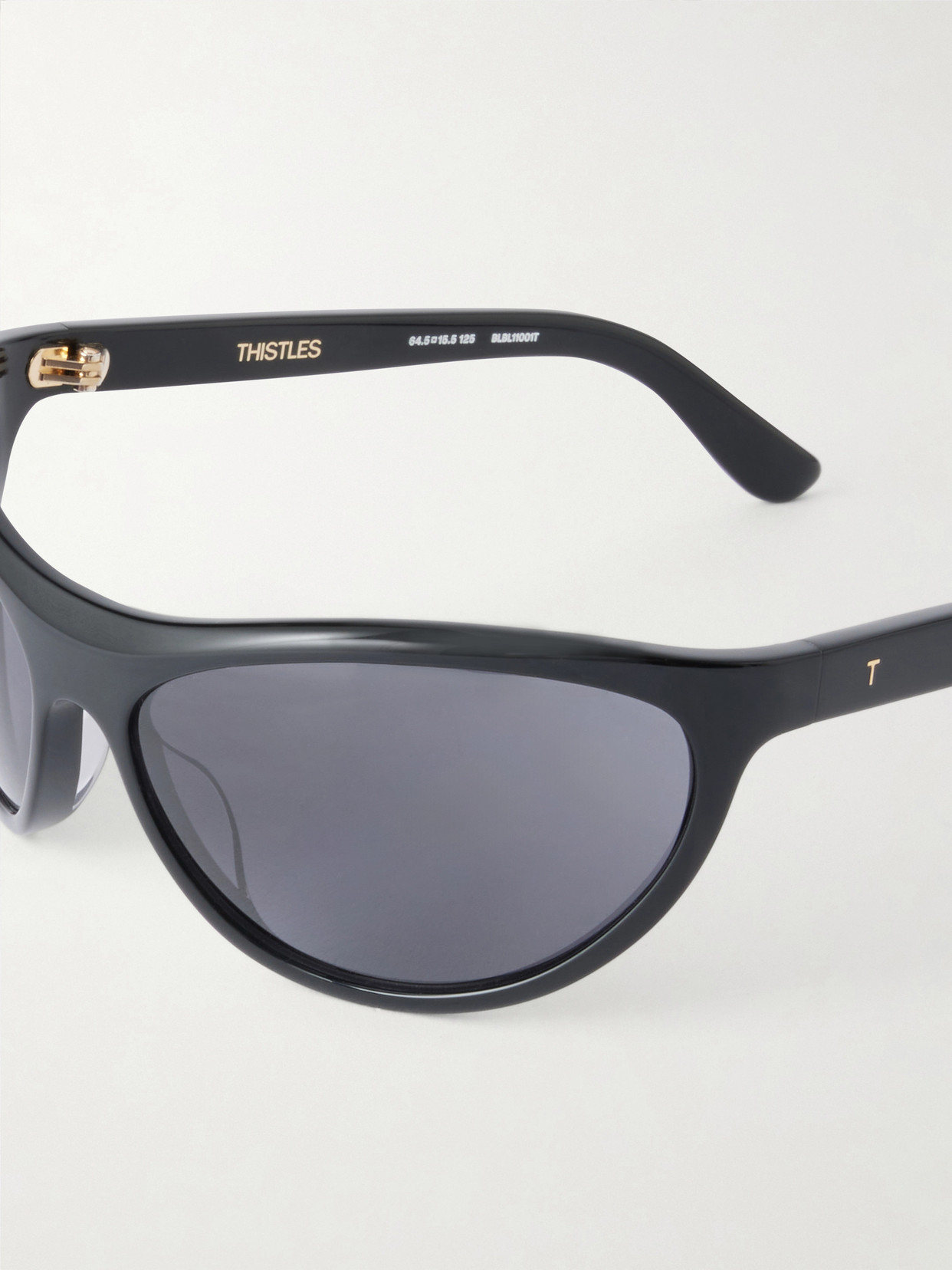 The Lex D-frame Acetate Sunglasses - Black