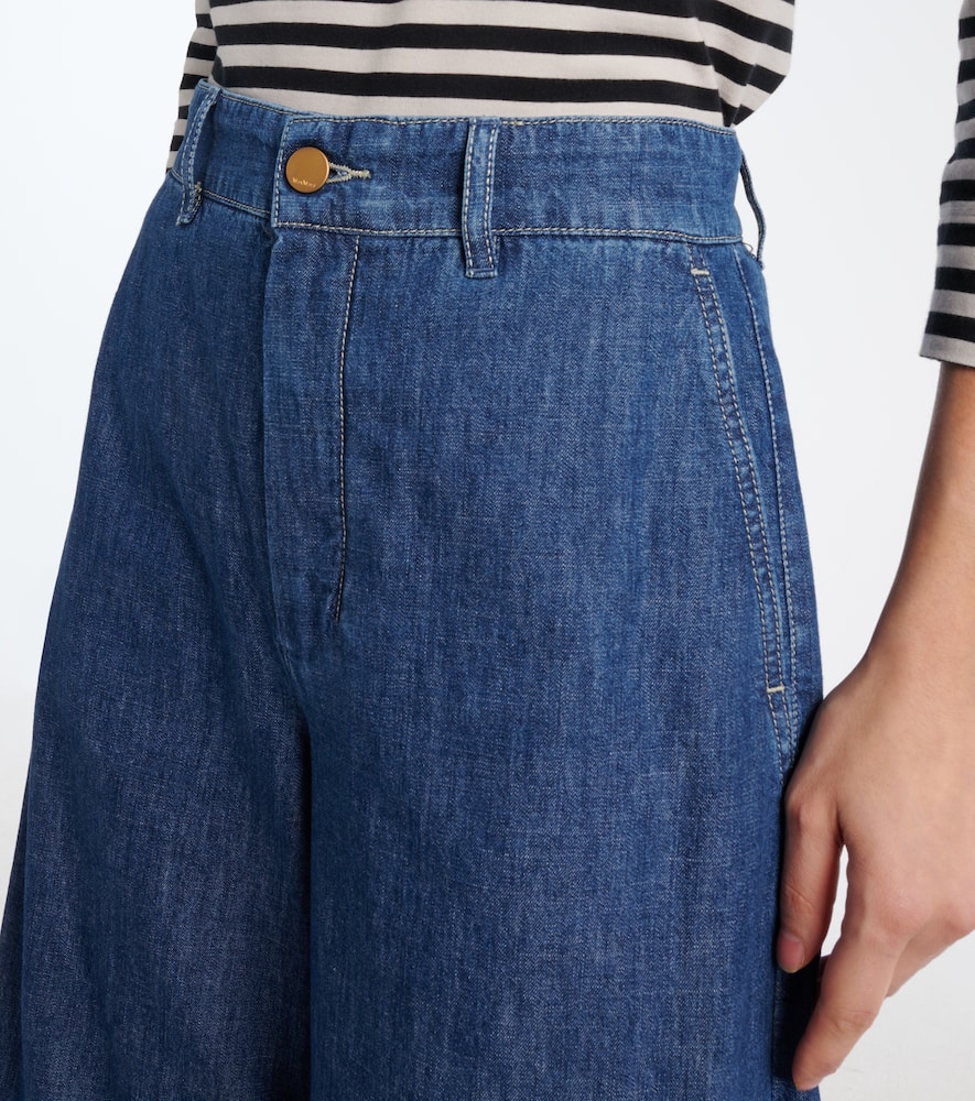 Paul high-rise wide-leg jeans