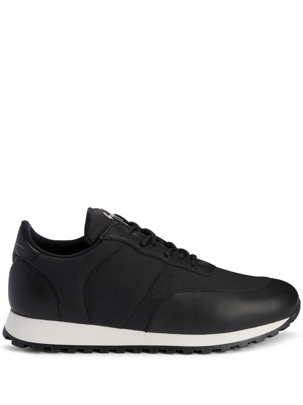 Jimi Running leather sneakers - Black