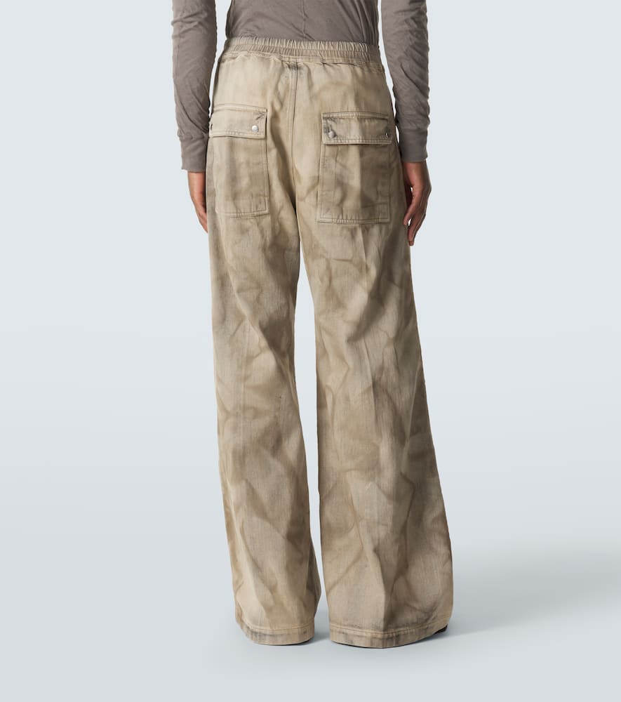Bela printed cotton wide-leg pants