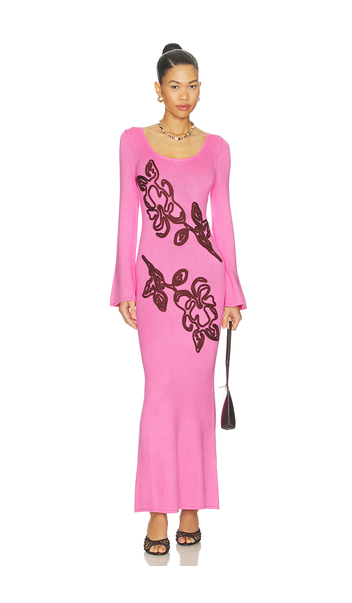 The Wolf Gang Keiko Maxi Dress in Pink. M. Also in L, S