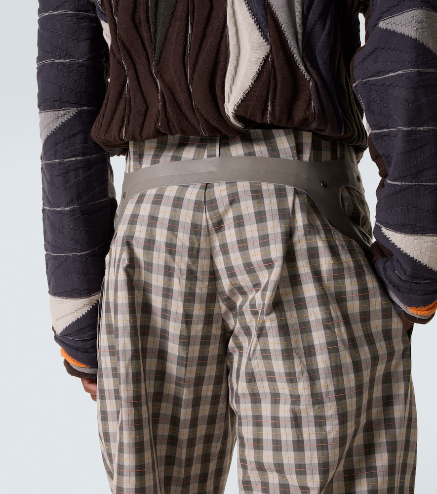 Fitz cotton-blend wide-leg pants