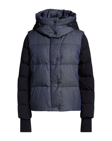 Woman Puffer Midnight blue Size 4 Polyester, Cotton, Polyamide