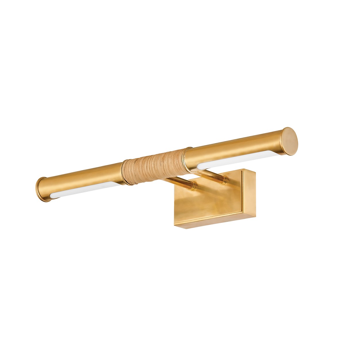 Aged Brass LED Picture Light from the Hallstead Collection