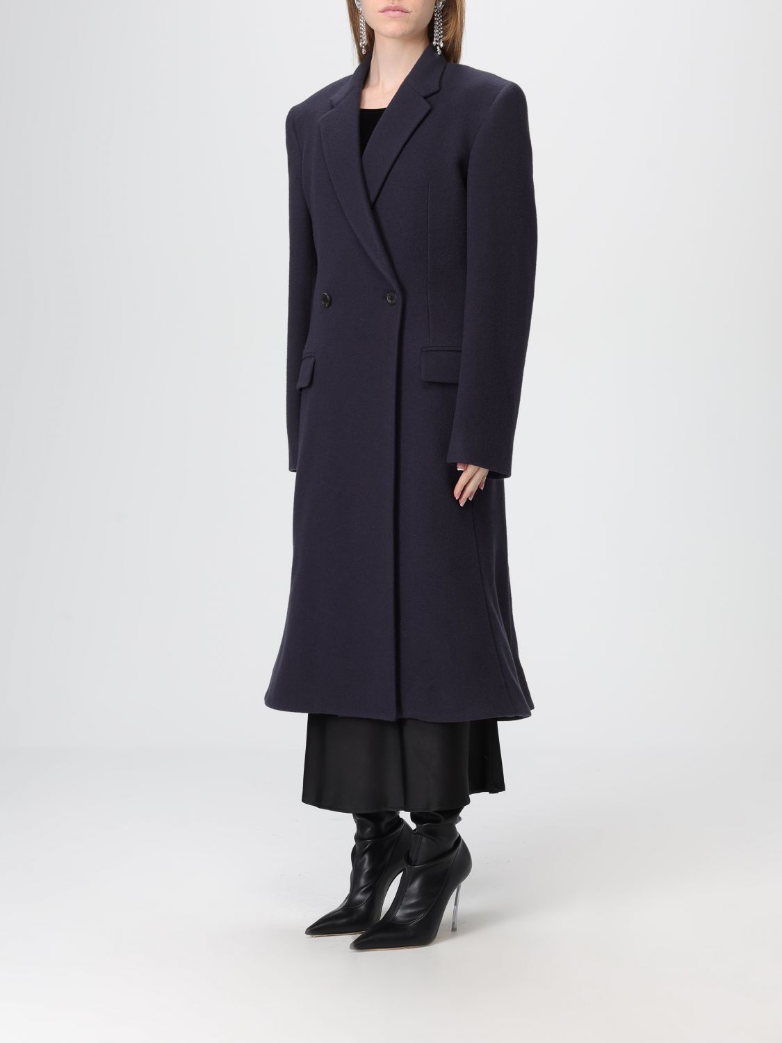 Coat Woman color Blue