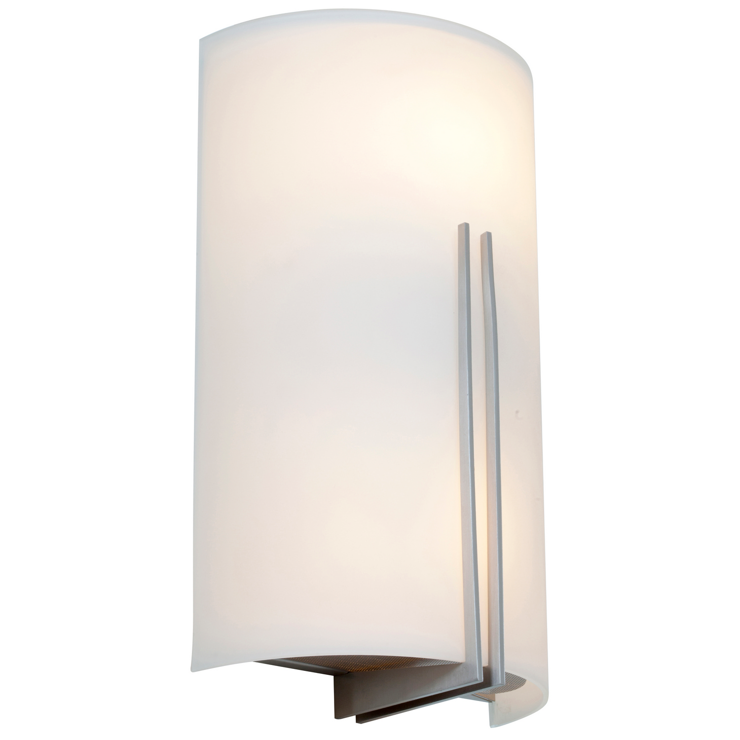 Brushed Steel LED Wall Fixture from the Prong Collection