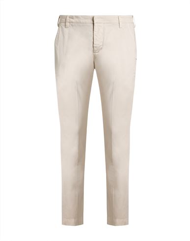 Man Pants Off white Size 31 Cotton, Elastane