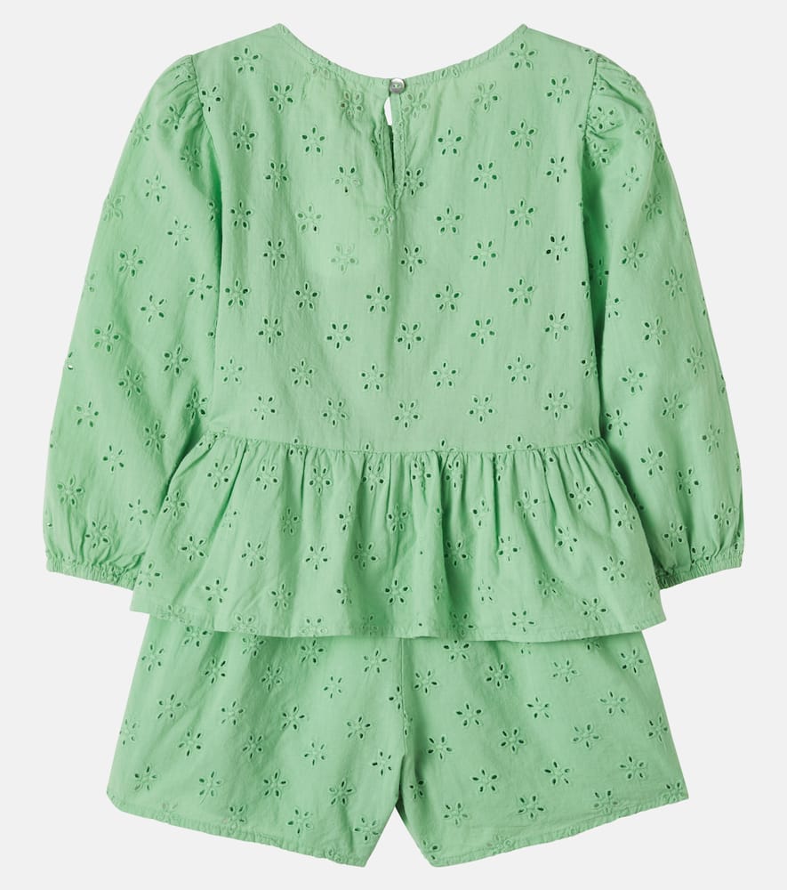 Alma broderie anglaise top and shorts set