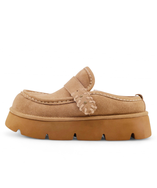 Songe Songe x Native Tassel Natural Wool Clog Chestnut
