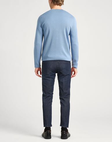 Man Jeans Blue Size 35 Cotton, Elastane