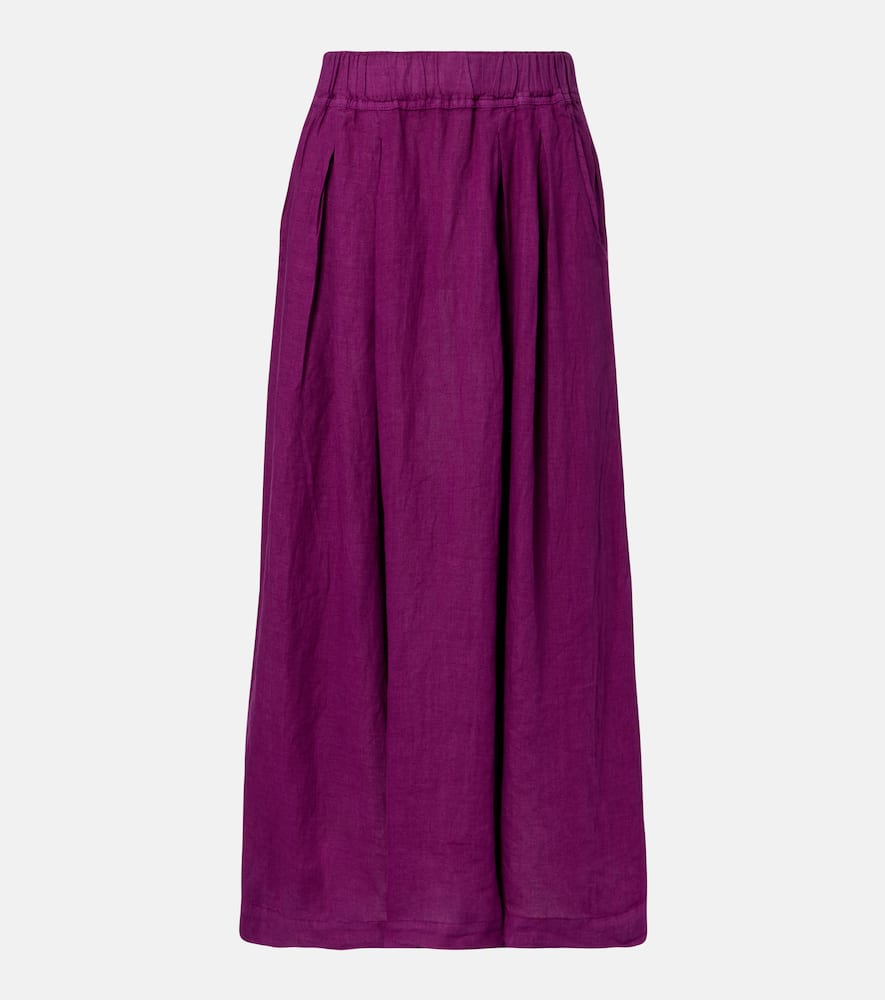 Linda linen maxi skirt
