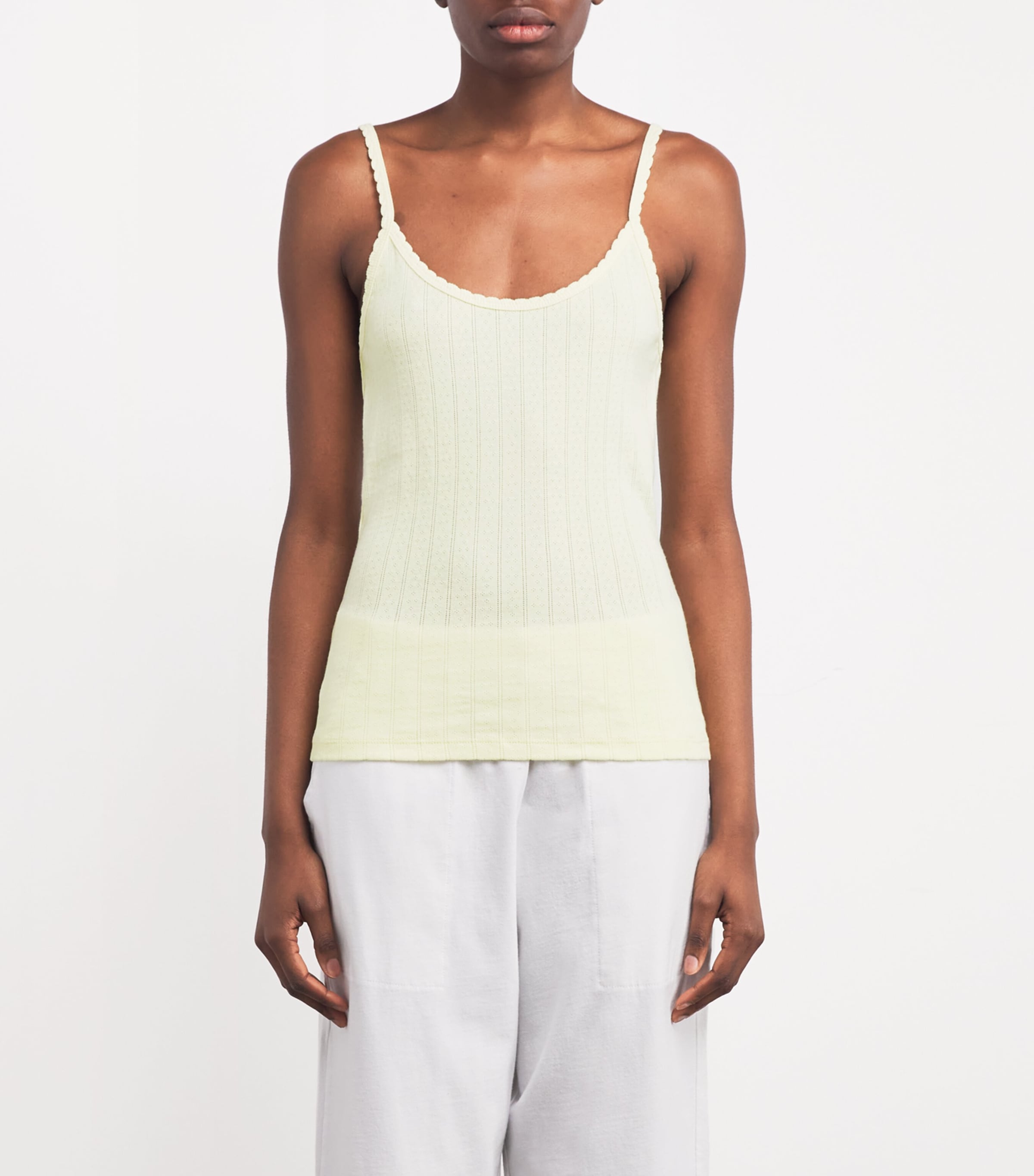 Leset Classic Pointelle Tank Top