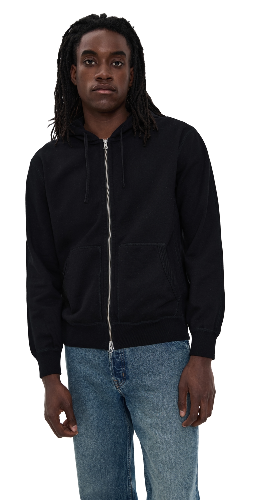 Reigning Champ Mid-Weight Terry Standard Zip Hoodie Black