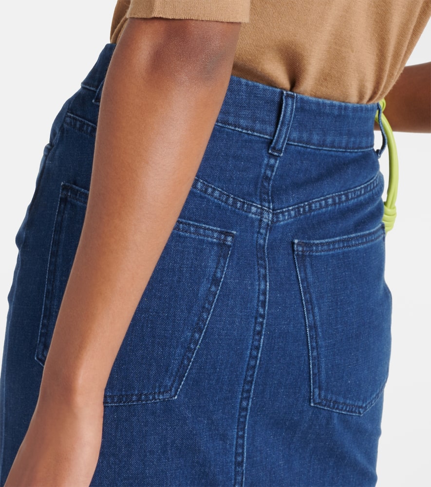 Sera denim midi skirt