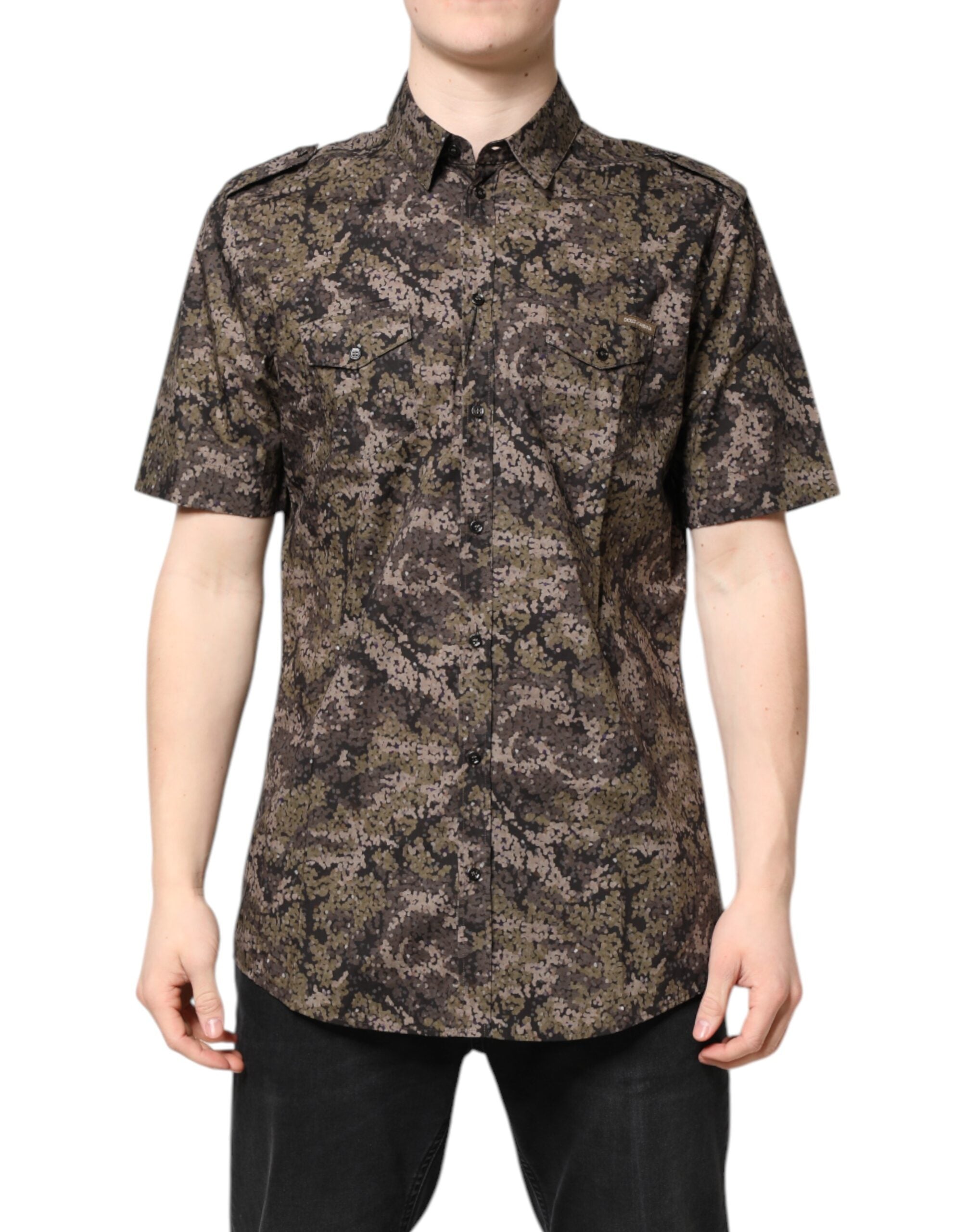 Camouflage Cotton Shirt — Multicolor