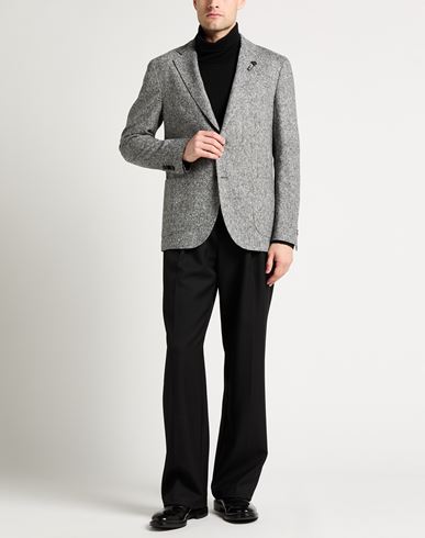Man Blazer Grey Size 36 Virgin Wool
