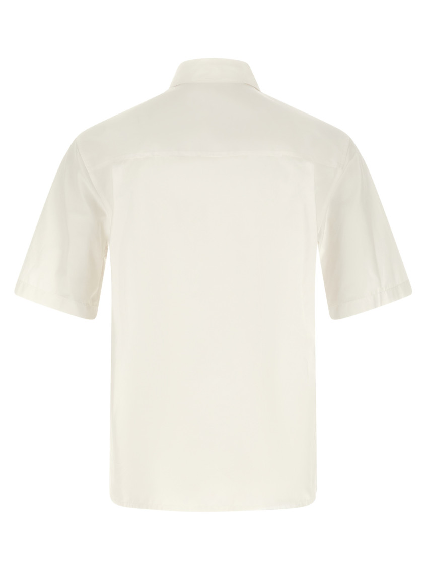 Logo Embroidery Shirt Shirt And Blouse White