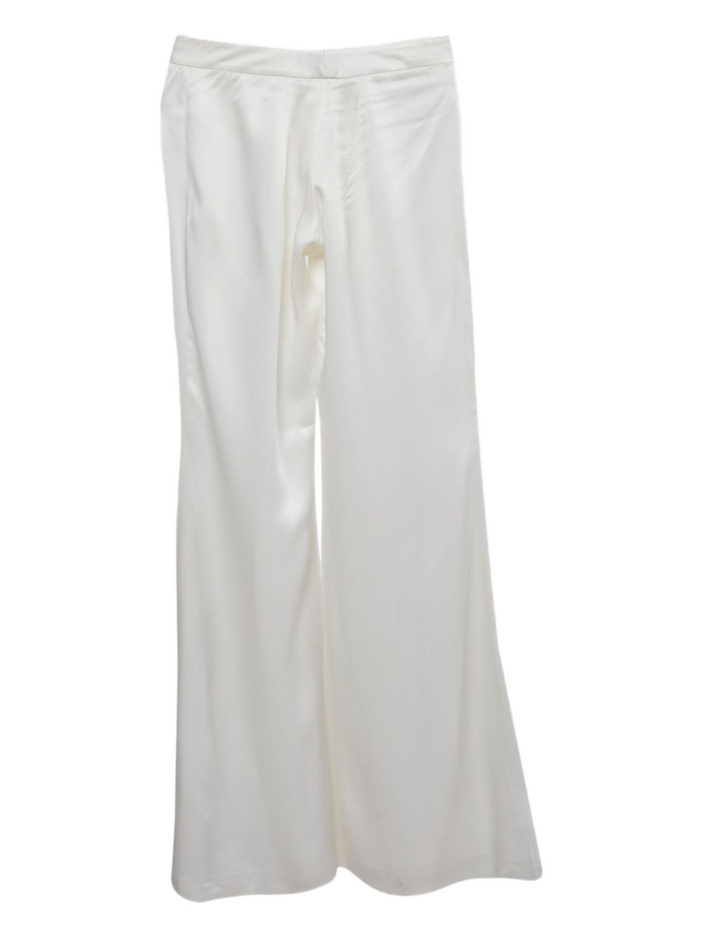 Satin trousers - White