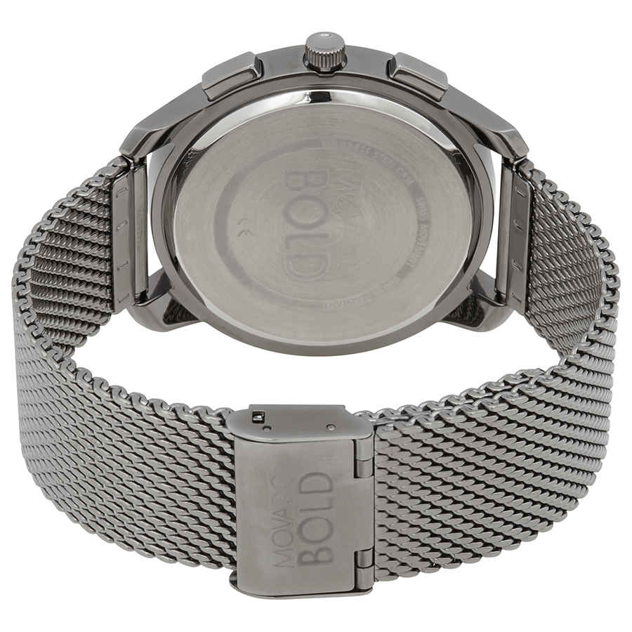 Bold Thin Chronograph Quartz Grey Dial Mens Watch 3600635