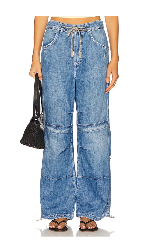 Free People x We The Free Logan Cinched Cargo Jean In Harper in Harper.  XL also in L, M