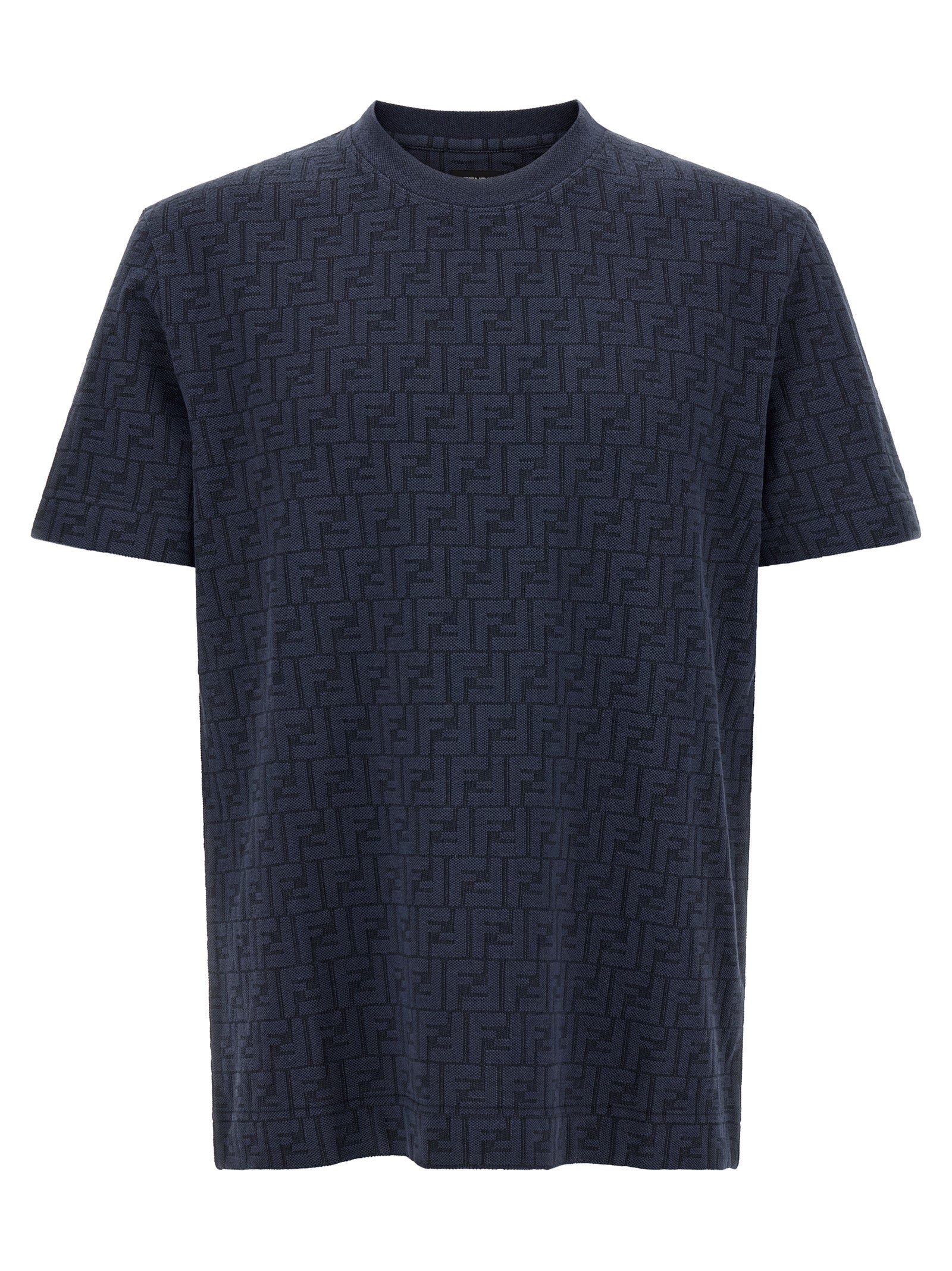 Logo-Embroidered Cotton Piqué T-Shirt — Navy