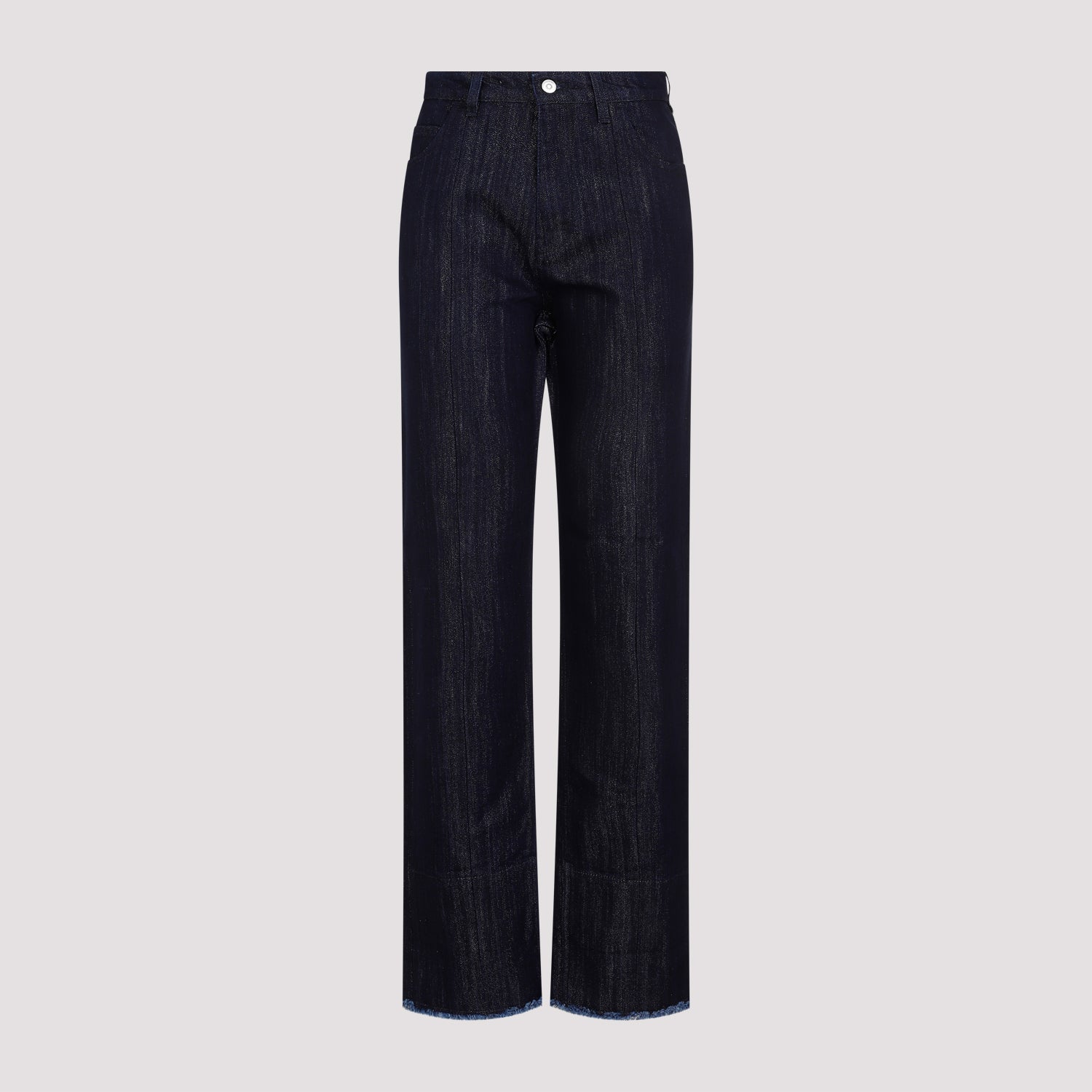Cropped High Waist Tapered Jeans