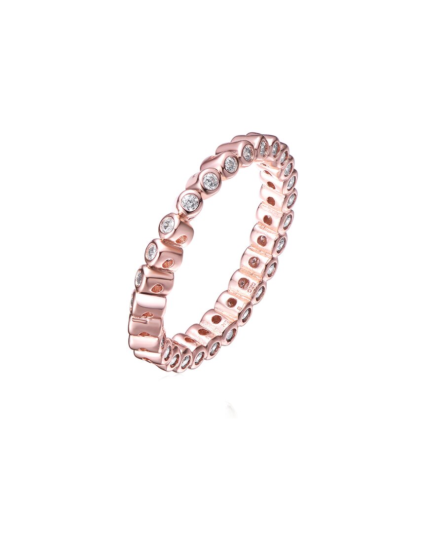 18K Rose Gold Plated Cz Eternity Ring