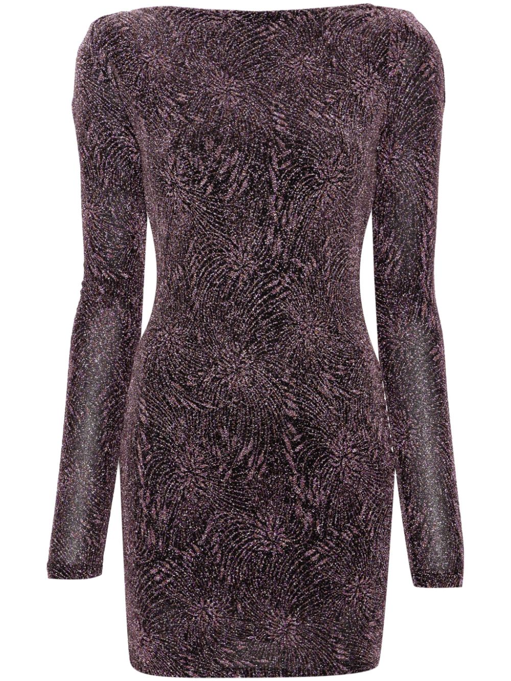 Logo-charm mini dress - Pink