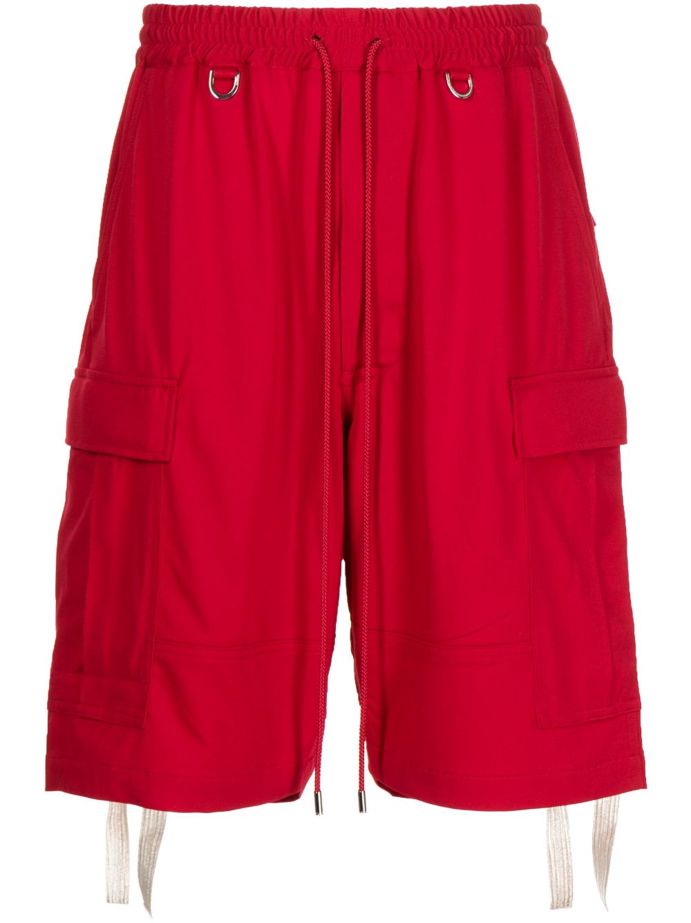 Logo-print bermuda shorts - Red