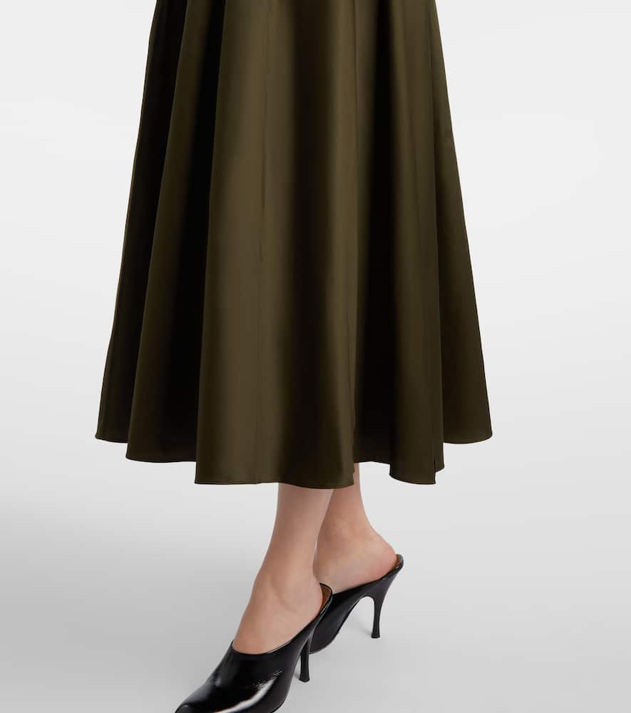 Manar cotton poplin maxi skirt