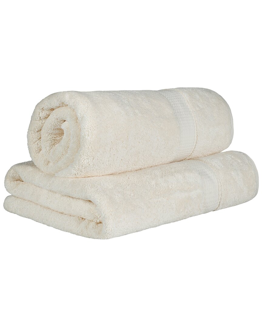 Egyptian Cotton Highly Absorbent 2Pc Ultra-Plush Solid Bath Sheet Set