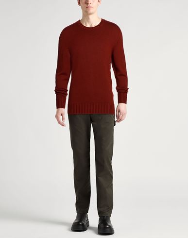 Man Sweater Red Size 36 Merino Wool