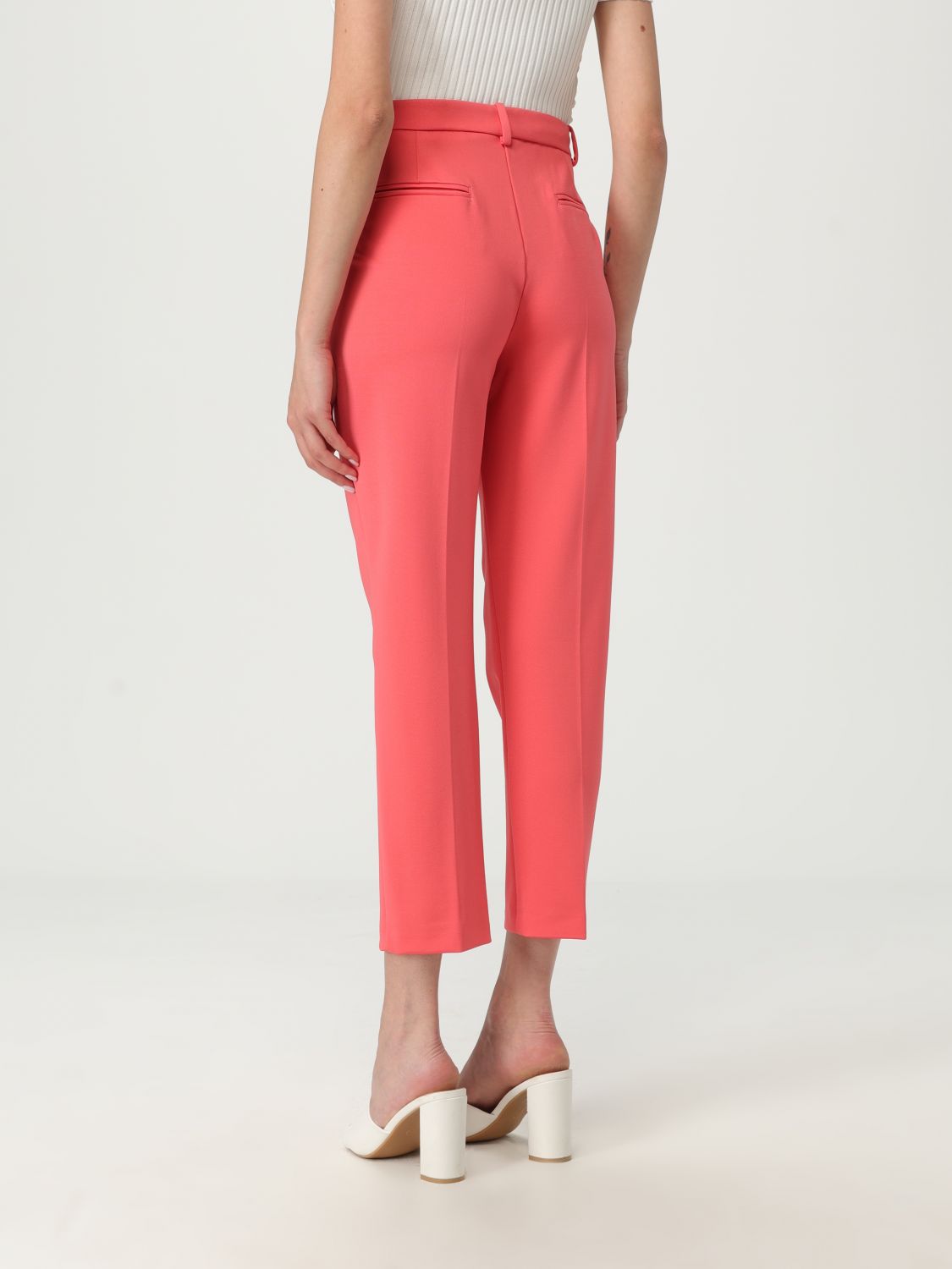 Inset-pockets tailored trousers - Neutrals