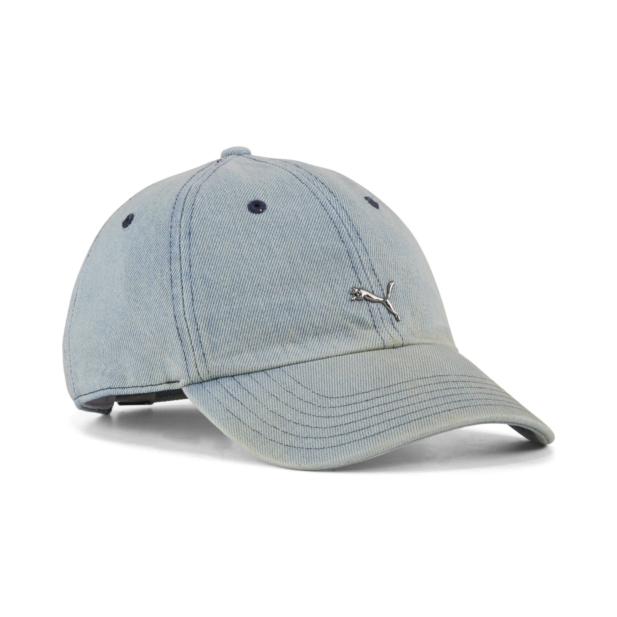 PUMA Wardrobe Essentials Metal Dad Hat in Blue