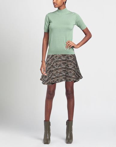 Pho Firenze Woman Mini skirt Black Size XS Acrylic, Wool, Polyamide, Polyester, Metallic fiber