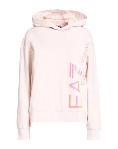 Woman Sweatshirt Light pink Size 3XL Organic cotton, Modal, Elastane
