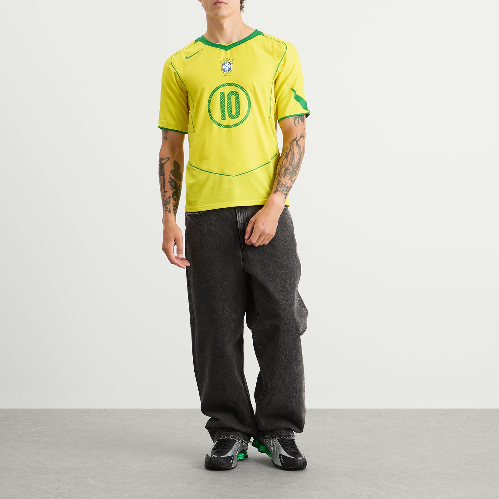 Brazil Reissue N&N Short Sleeve Jersey Yellow/Green