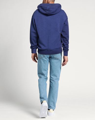 Man Sweatshirt Navy Size M Cotton