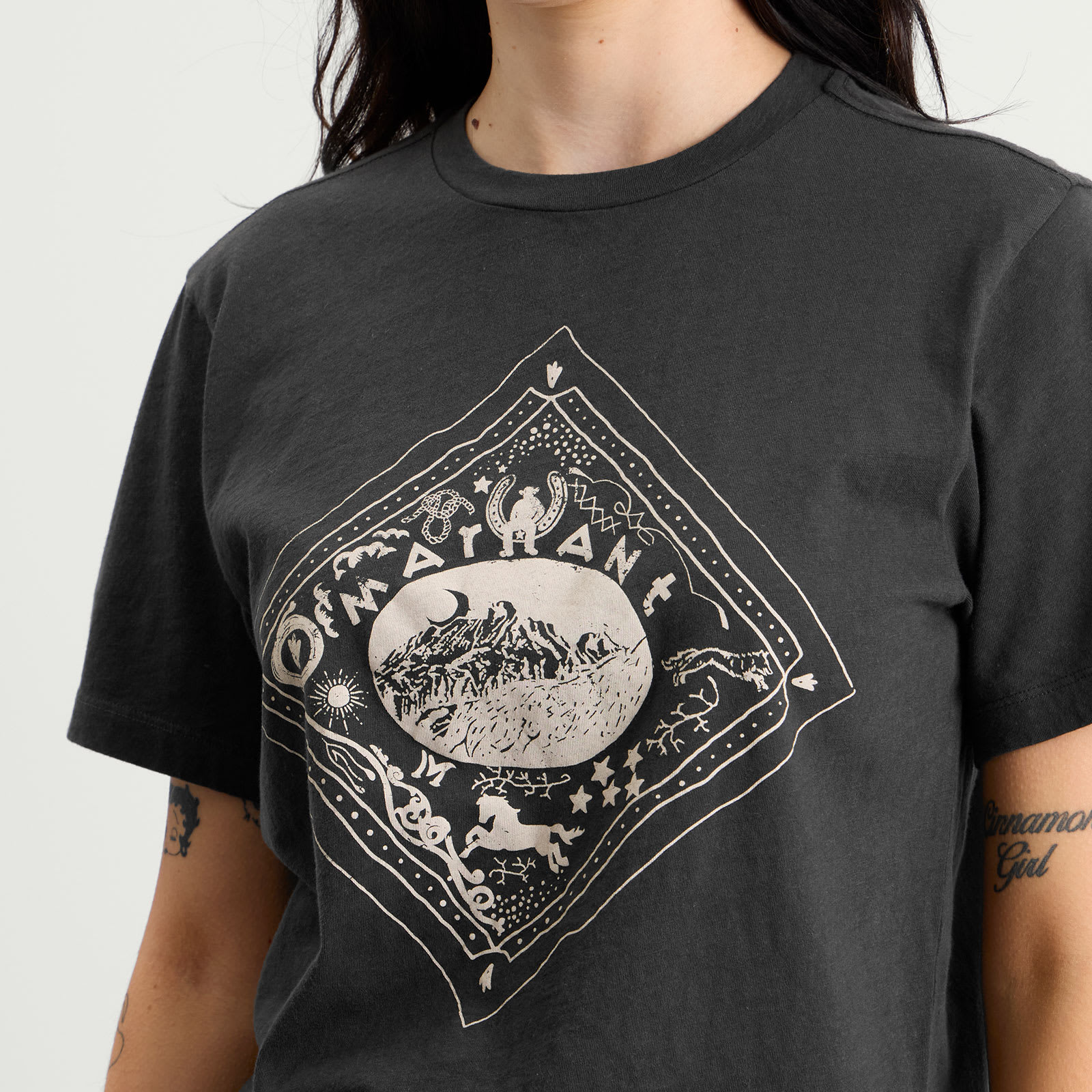 Women's Étoile Zewel Logo T-Shirt Faded Black