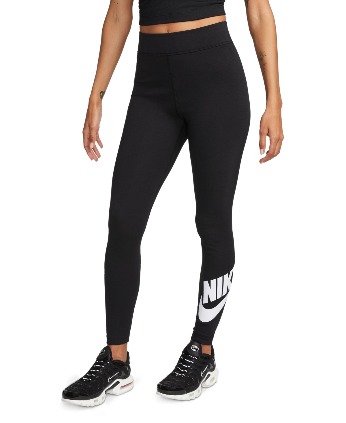 Women's Sportswear Classics High-Waisted Graphic Leggings - Black/white