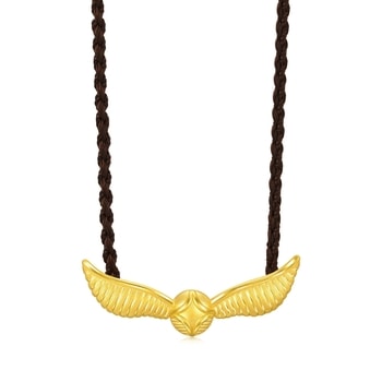 999 Gold Snitch Necklace