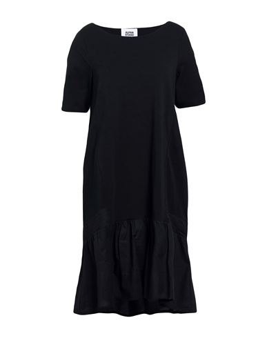 Woman Mini dress Black Size 4 Cotton, Elastane