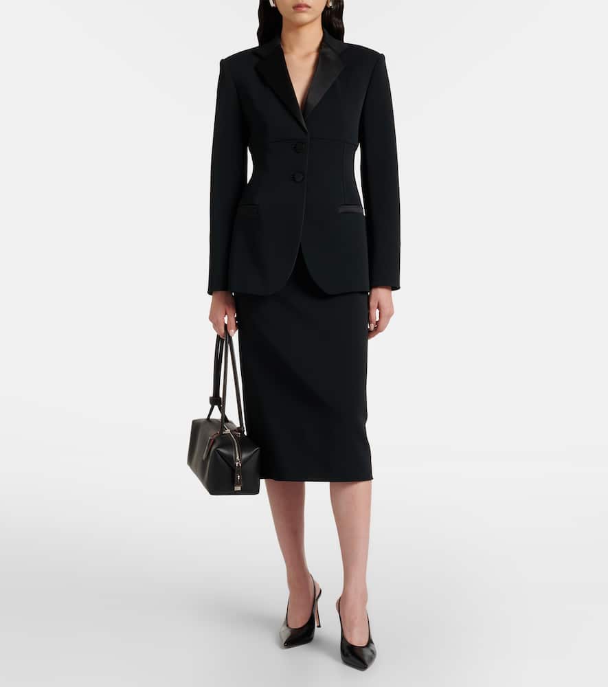 Pece crêpe pencil skirt