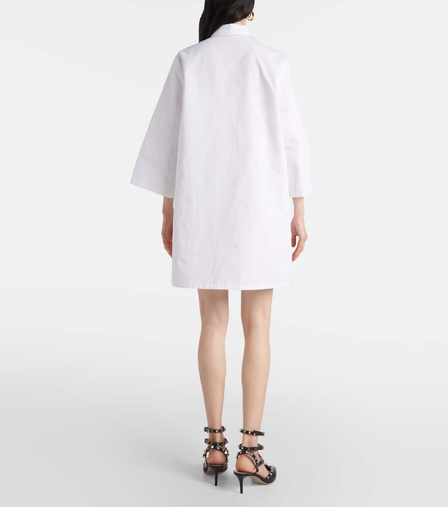 Cotton and linen minidress
