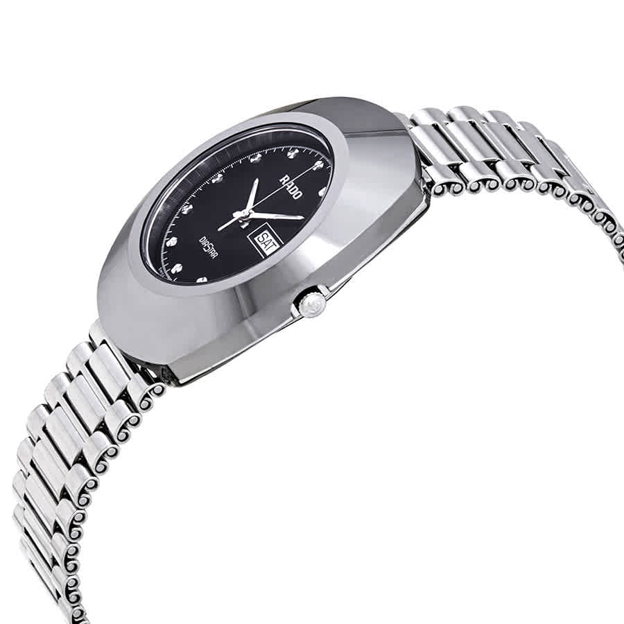Diastar Black Dial Stainless Steel Mens Watch R12391153