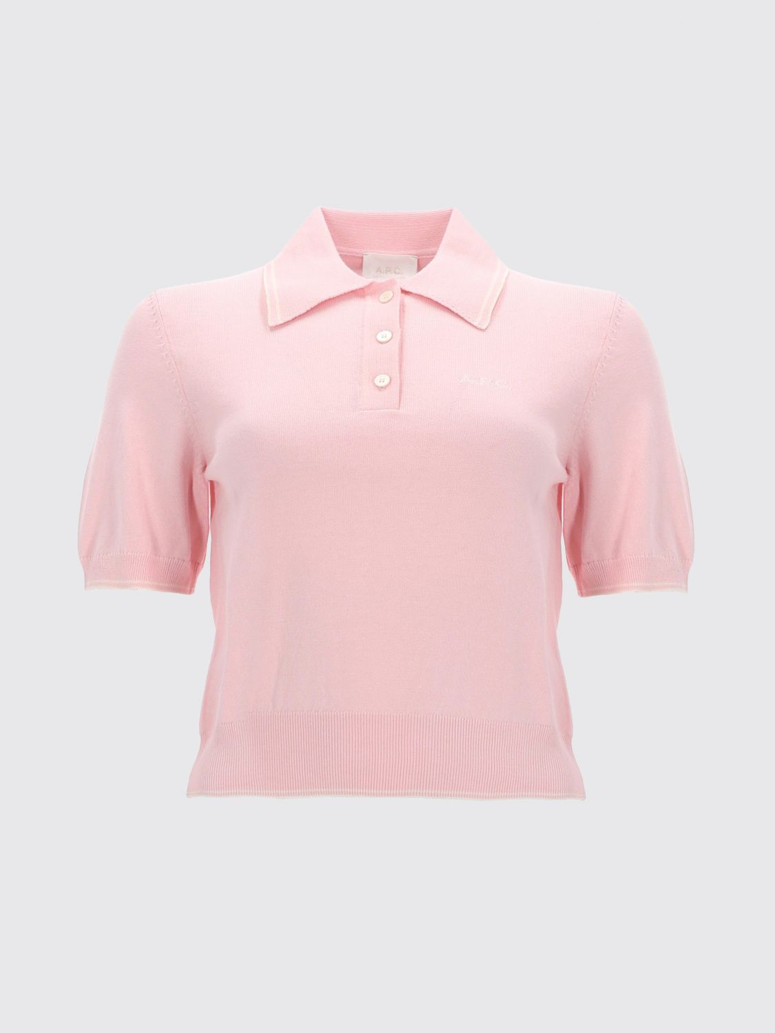 A. P.C. Polo Shirt Woman color Pink